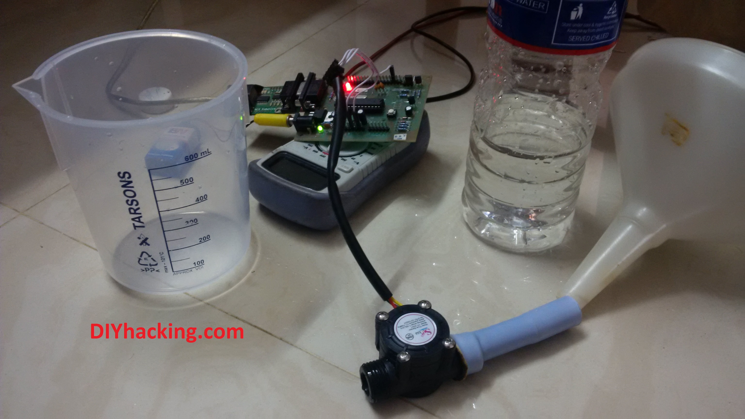 Flow Rate Sensor Interfacing: Measure liquid with Arduino ... pump control box wiring diagram adjustment settings 