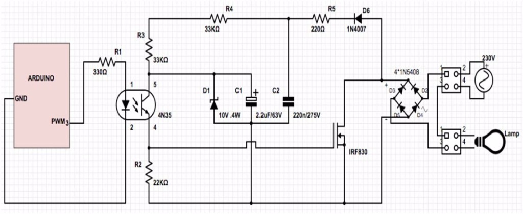 arduino led dimmen pwm