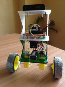 arduino self-balancing robot assembled